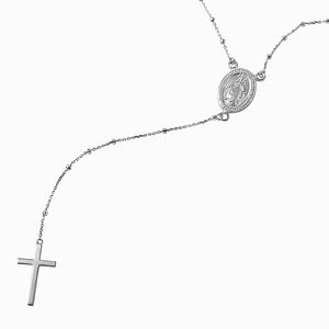 ❤️ DAINTY ROSARY STERLING SILVER NECKLACE
